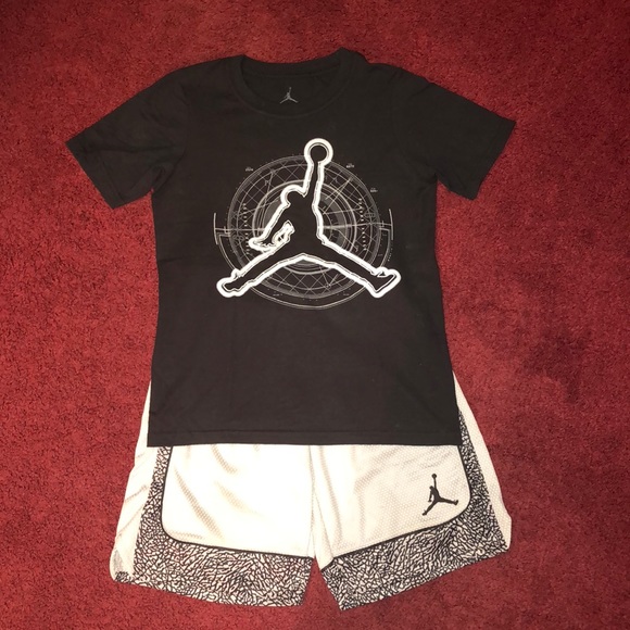 Nike Matching Sets Jordan Shirt And Shorts Little Boys Sz S